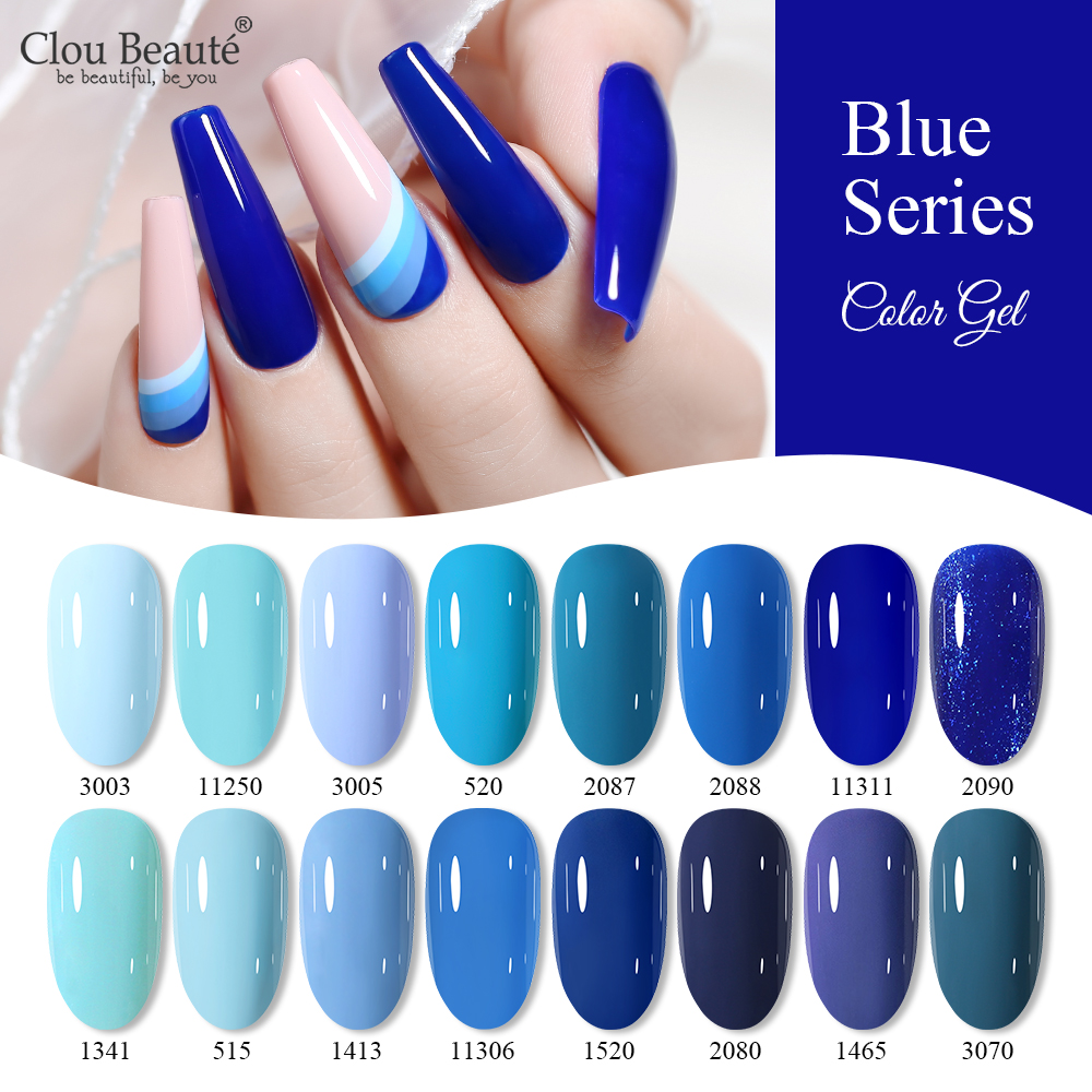 Nail Art One Piece - Clou Beaute Blue Series Nail Gel