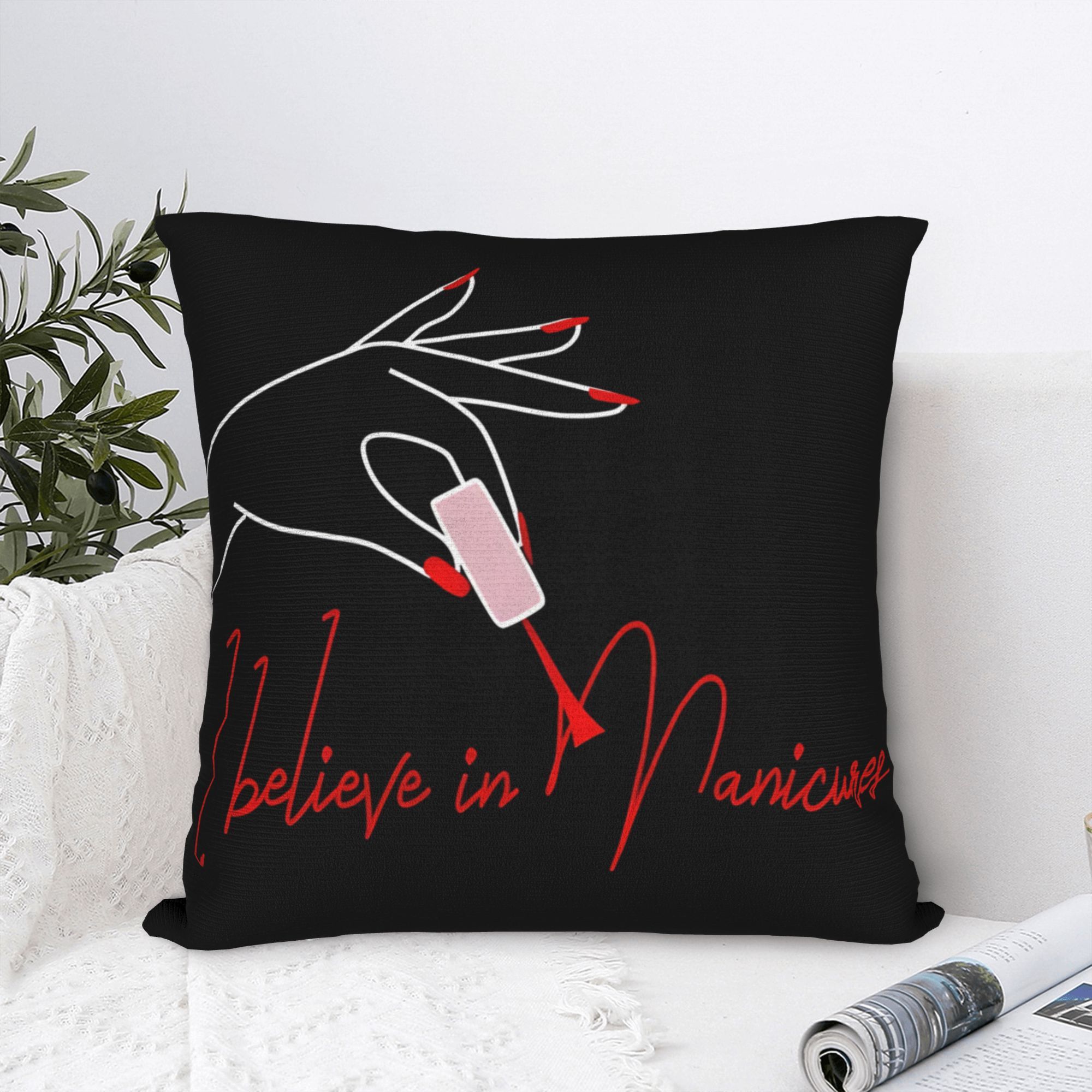 Nail Art Quotes Funny - Sarung Bantal Seni Kuku Manikur Lucu,