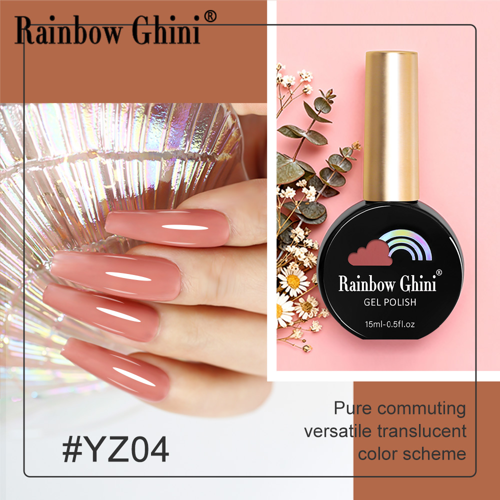 Rainbow Ghini 15ml Nude Pink J - Nail Art One Piece ulasan dan harga