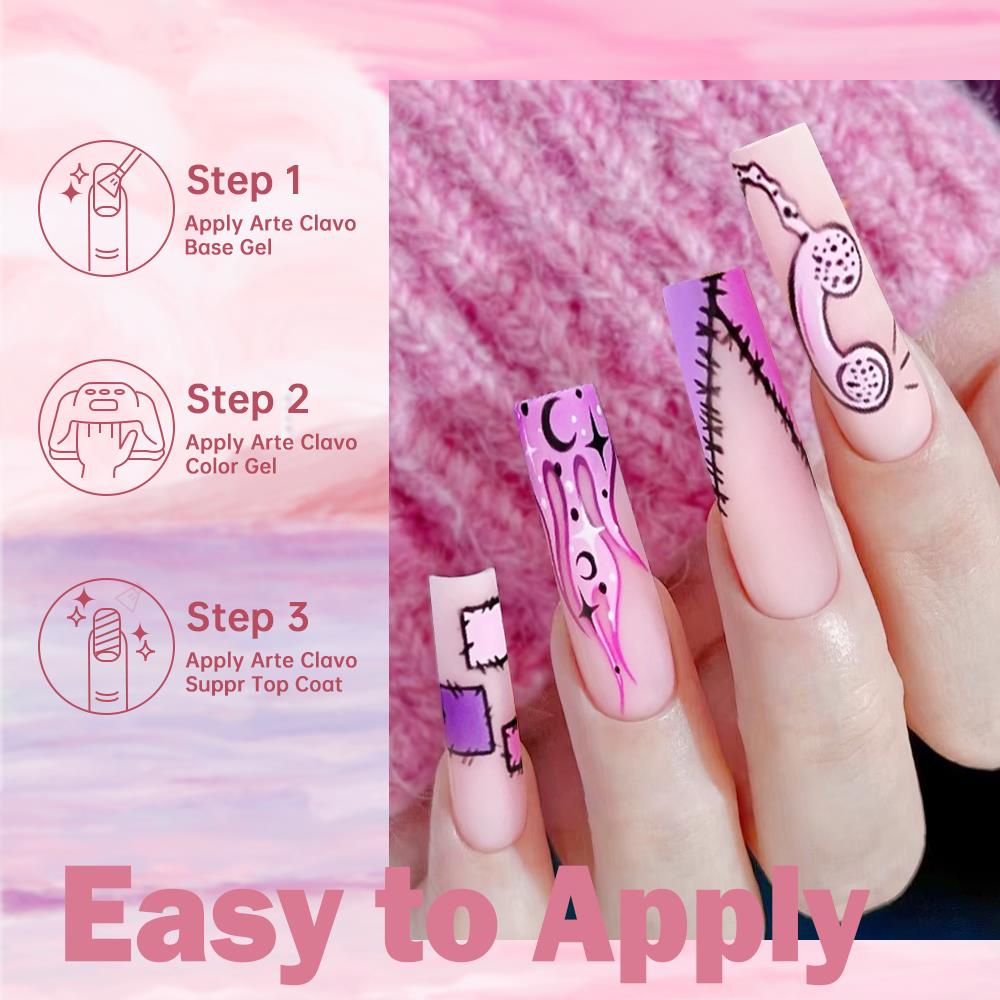 Arte Clavo Seri Oranye Kuning  - Nail Art One Piece ulasan dan harga