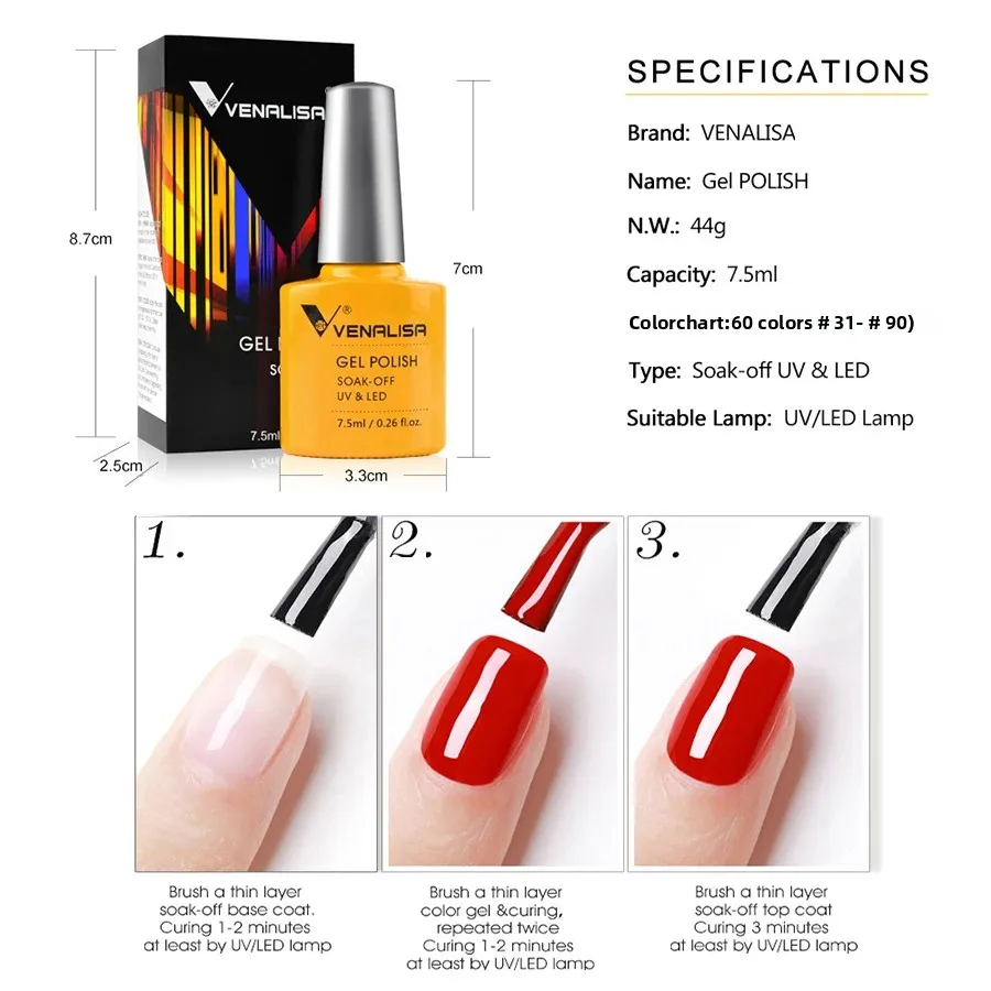 Venalisa Luxury Color Gel Nail - Nail Art One Piece ulasan dan harga