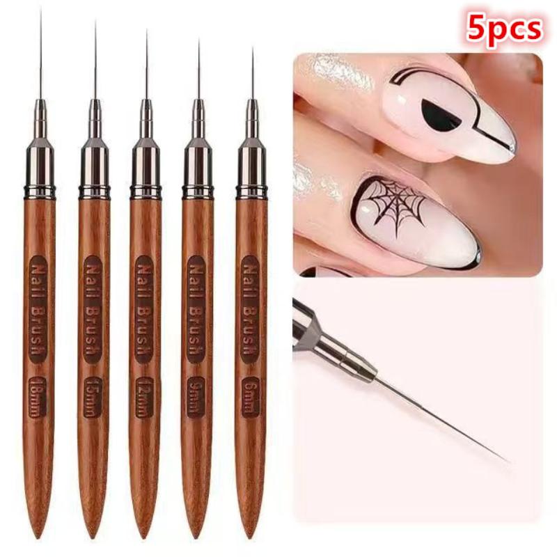 Set Kuas Liner Nail Art 5 Buah - Nail Art One Piece ulasan dan harga